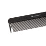 Расческа рабочая DEWAL CARBON black с карбоновой спицей, черная 21,5 см JF2021