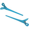 Зажим узкий, металл, 5,5 см (12 шт.) DEWAL CL2416 blue